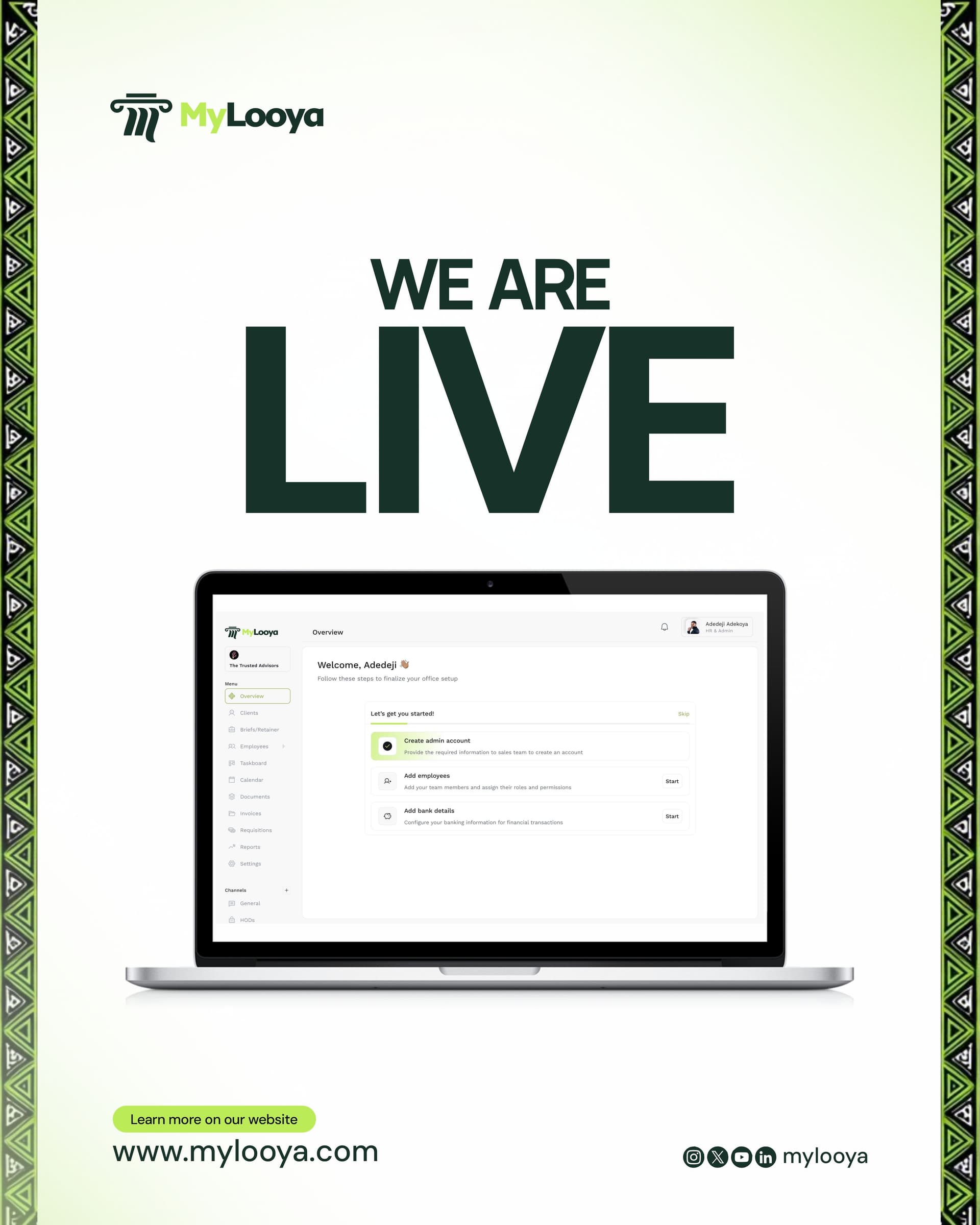MyLooya is LIVE!! The Operating System Built for the Future of African Law Firms